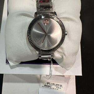 Movado Bold Evolution Silver Metallic Dial Women's Watch